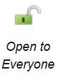 Green open lock icon, used to indicate Open Access databases in the UBC Library's indexes and databases list.