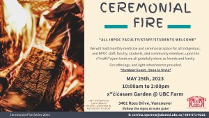 Ceremonial Fire – May 25